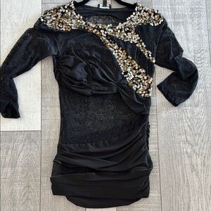 Elegant Black Sequin Dress